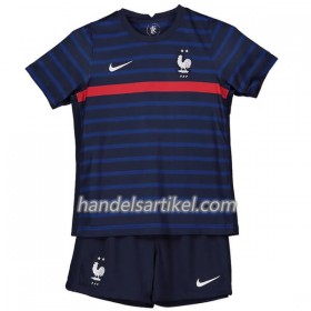 Frankreich Kinder Heim Trikotsatz Euro 2020 Kurzarm (+ Kurze Hosen)